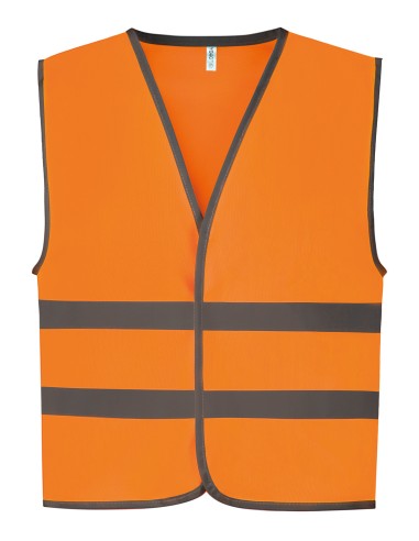 Y-HVW102CH-Gilet haute visibilité à 2 bandes et bordure réfléchissante pour enfants (HVW102CH)